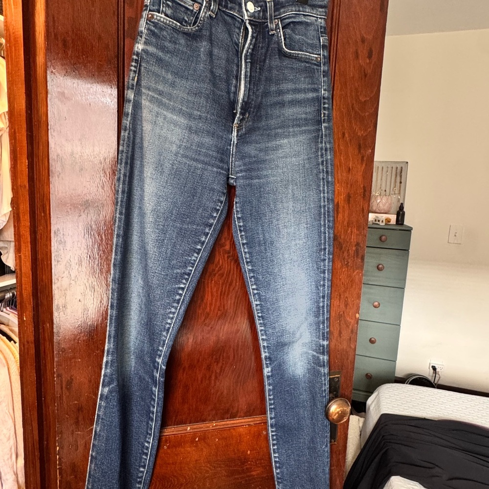 Agolde High Rise Dark Blue Roxanne Jeans
